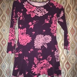 Lands End Colton Floral Dress Sz 7/8